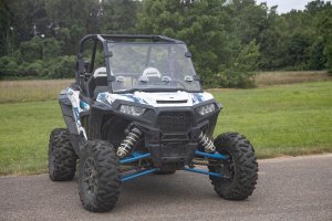 Polaris RZR XP 1000 EPS Full Windshield - Rough Country - Vented, Scratch Resistant - '14-'19